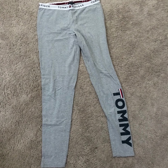 tommy hilfiger gray leggings